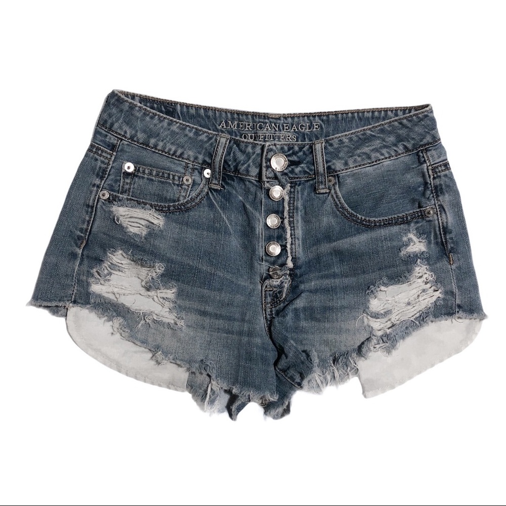 American Eagle High Waist Denim Shorts